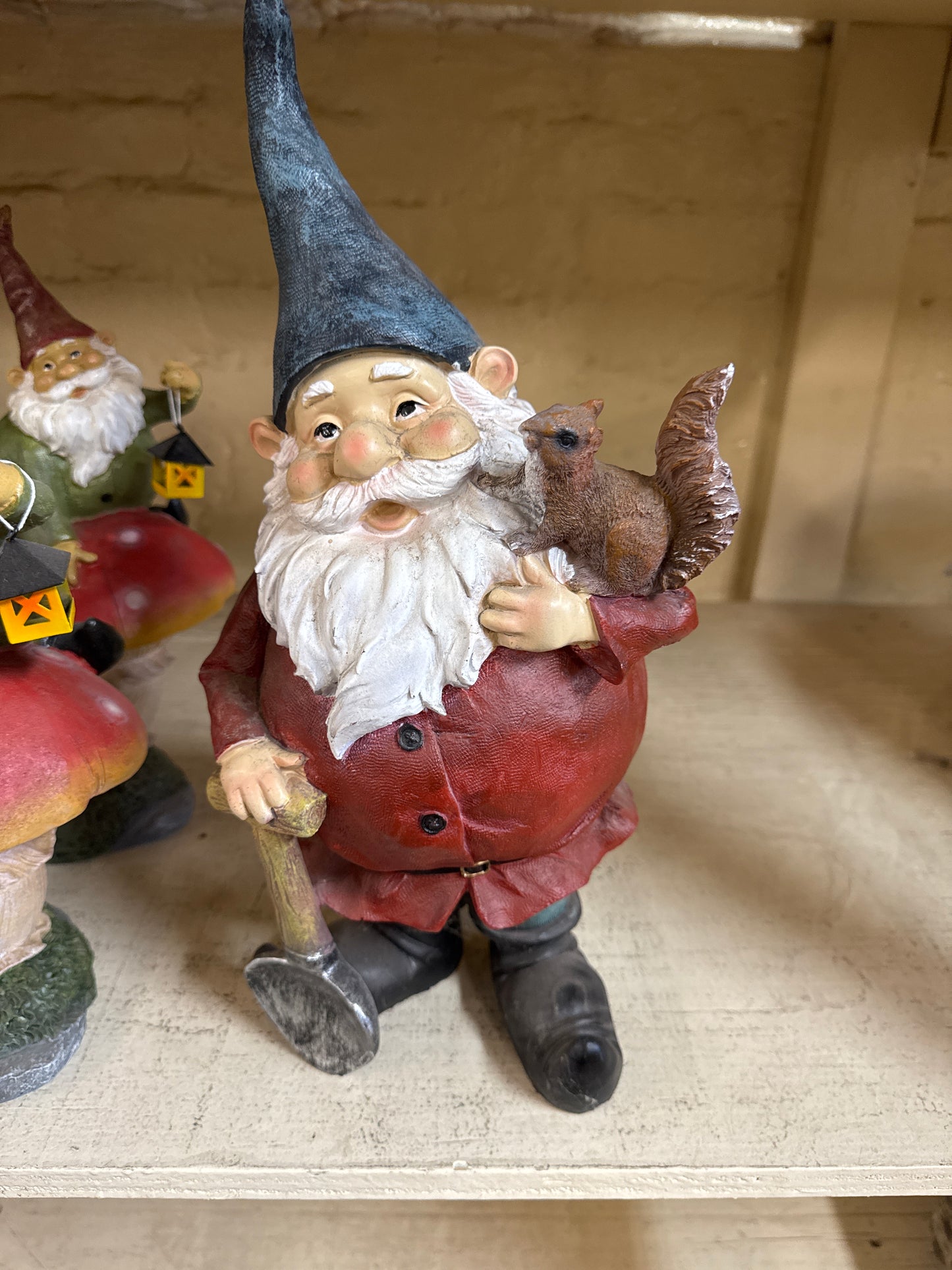 Gnome with squirrel