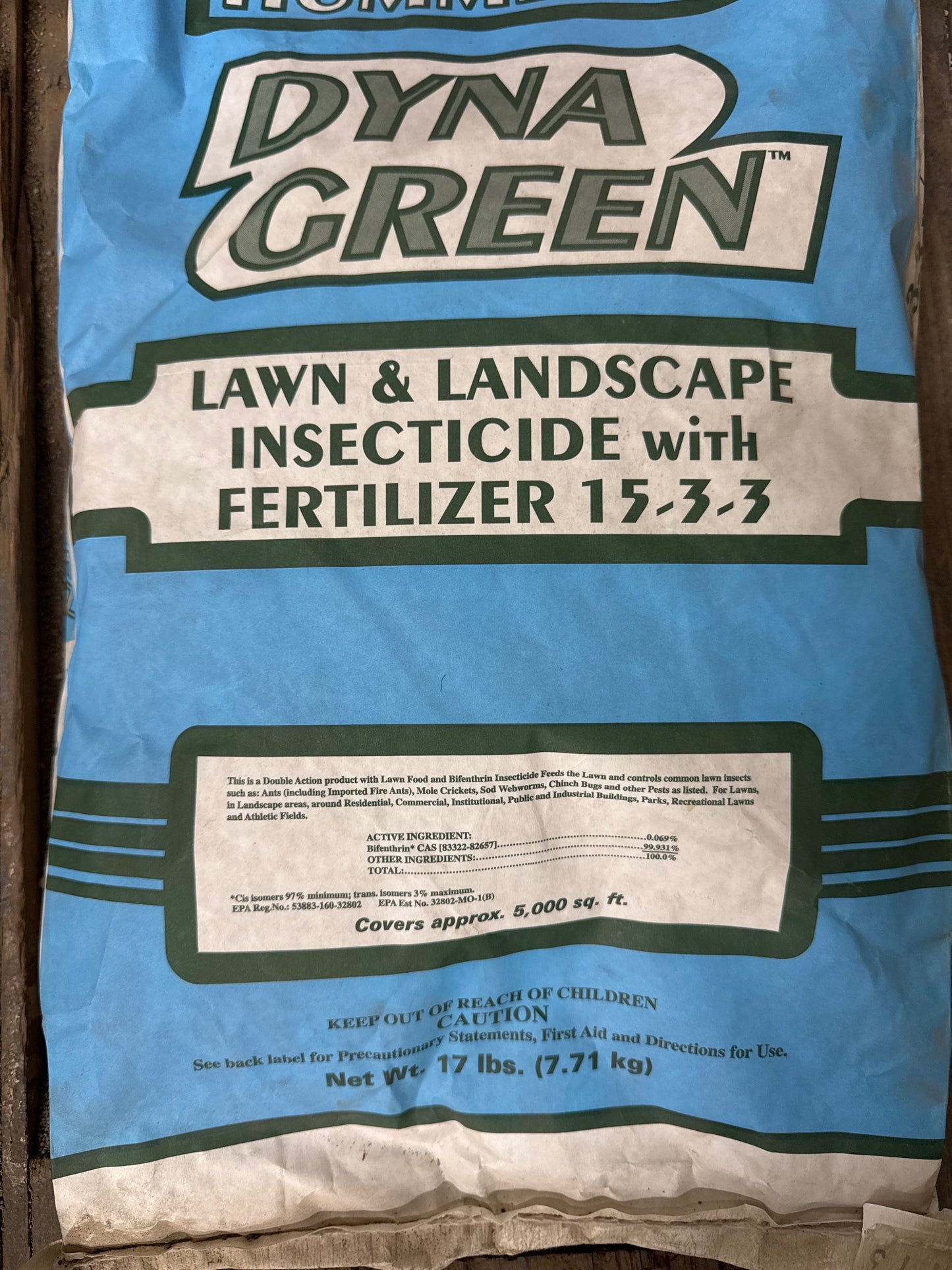 Hummert DynaGreen 15-3-3 with Bifenthrin